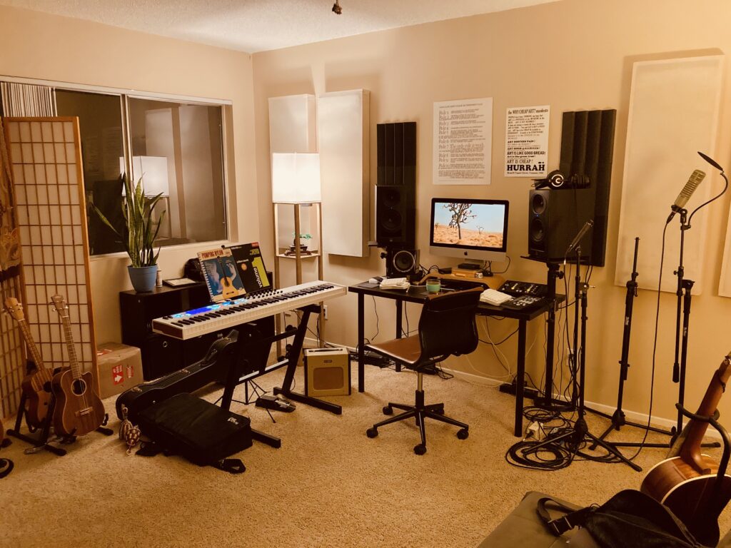 Arend's Fox Den home recording studio and guest room based in South Pasadena, CA